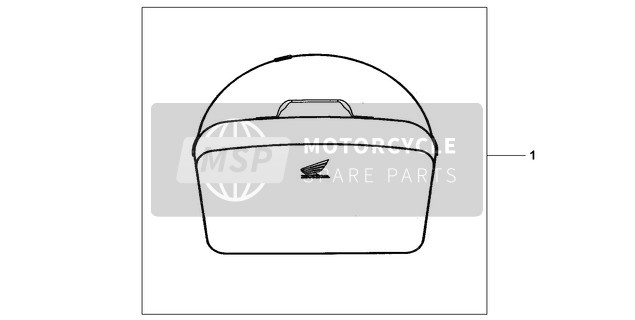 Honda SCV100 2003 Interne Sac Haut Boîte pour un 2003 Honda SCV100